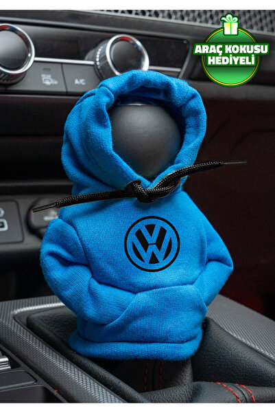 Freeyez Volkswagen Blue Black Gear Shift Hooded Sweatshirt - Car Gear Shift C...