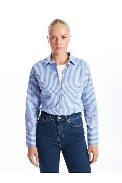 LC Waikiki Cămașă de damă din poplin cu dungi