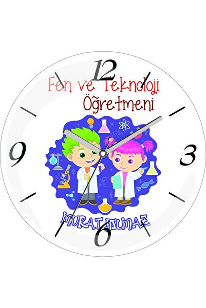 ART HEDİYE Ceas de perete din sticlă reală bombată cu diametrul albastru pent...