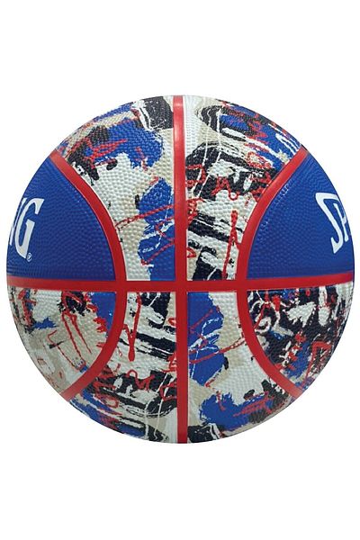 SPALDING United Sports Unisex - Adult Graffiti Sz6 Ball, Blue/Red, 6