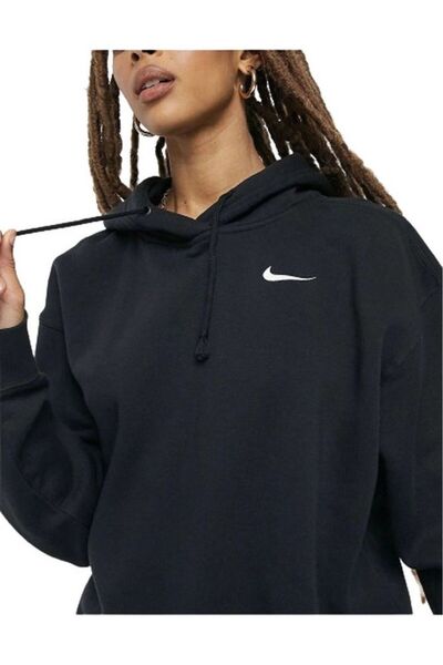 Nike Sportswear Fleece Hoodie (OVERSİZE) Kadın Sweatshirt-cz2590-010