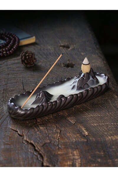 Minik Mucizeler Dağ tütsülük dekoratif biblo çubuk tutucu