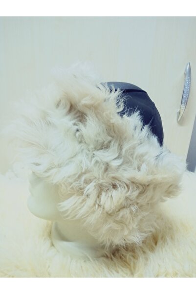 hoaryage Pălărie Kurtalp Toskanalı din piele de miel autentică, cu blană de o...