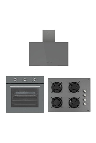 Vestel Eğik Gri Hamur Şefi Set