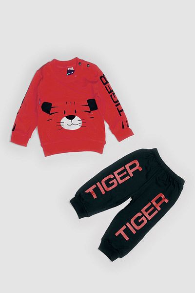 Peki 5-Piece Baby and Child Cotton Ear Set - Boys and Girls Tiger Gift 14505