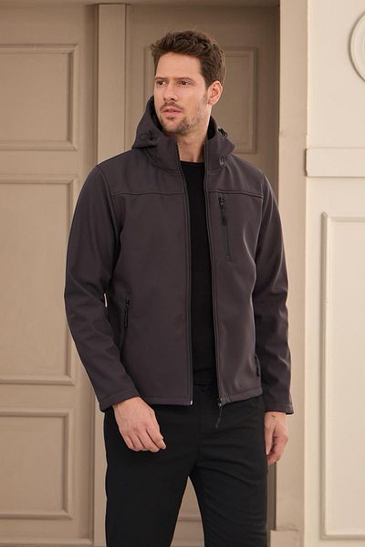 Danger Αντρικό παλτό Softshell Anthracite - Αδιάβροχο και αντιανεμικό