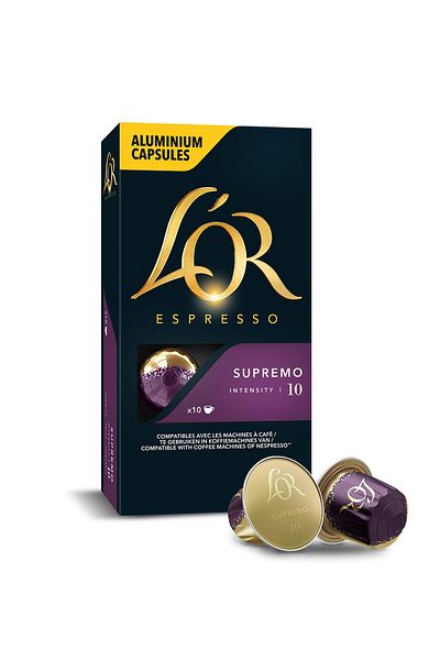 L'OR اسبريسو 10 سوبريمو × 100 كبسولة
