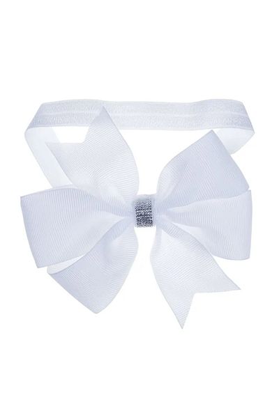 Atılgan Grp White and Silver Detailed Baby and Child Bandana