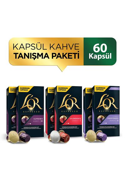 L'OR Nespresso Compatible Capsule Advantage Package (Supremo Splendente Lungo)