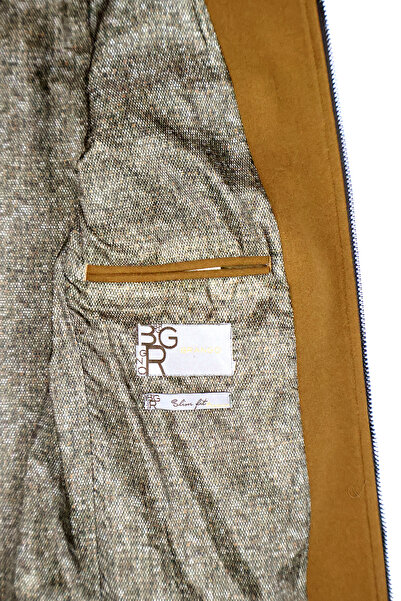 DAKSEL BRG Фіндик Кольоровий Каше Короткий Пальто - Подвійний Кишеня