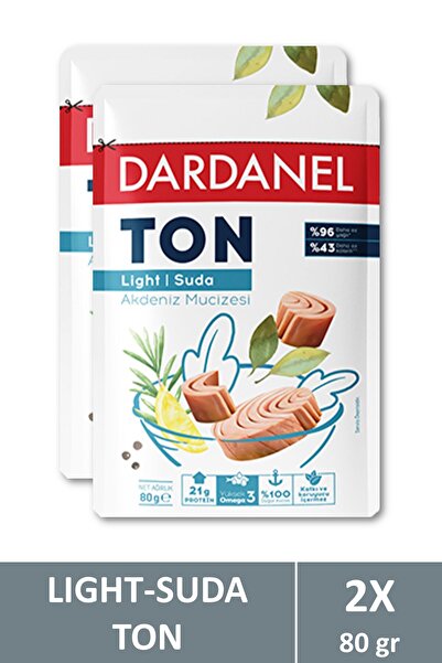 Dardanel Light Ton Balığı Poşet 80 gr X 2 Adet
