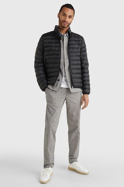 Tommy Hilfiger Černý pánský kabát – model Mw0Mw18763Bds