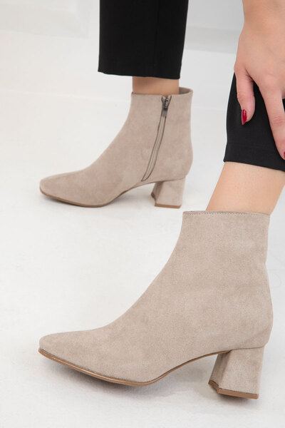 SOHO Suede Γυναικείες Μπότες - Χρώμα δέρματος, Μοντέλο 19994