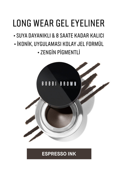 BOBBI BROWN Long-Wear Gel Eyeliner - Uzun Süre Kalıcı & Suya Dayanıklı Jel Ey...
