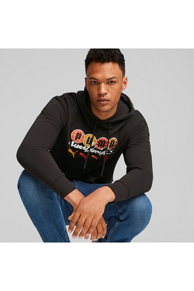 Puma Ανδρικό φούτερ με μαύρη κουκούλα SwxP Worldwide