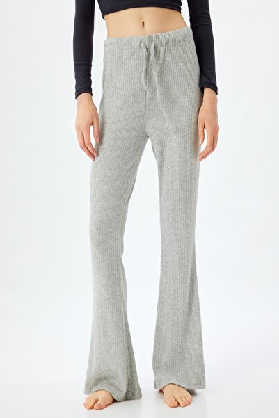 Koton Gray Melange Women's Pajama Bottoms 5Wlk40176Mk