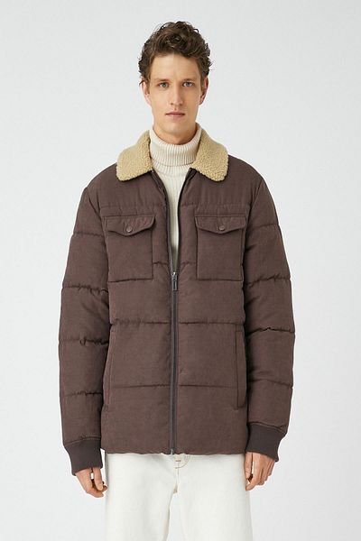 Koton Brown Men's Jacket 4Wam20035Hw