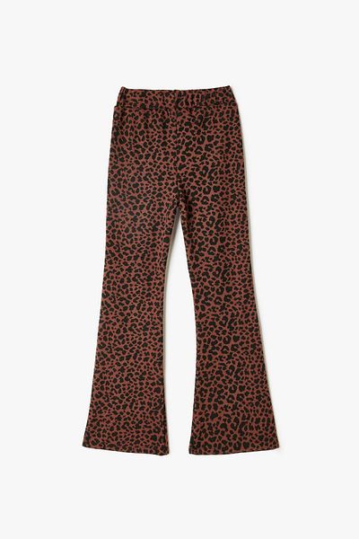 Koton Kids Braun gemusterte Mädchenjeans 5WKG40239AK