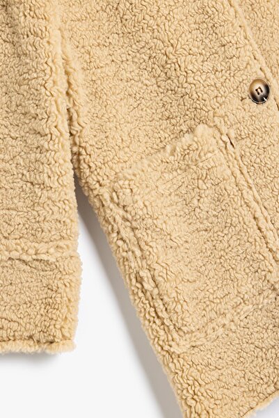 Koton Kids Palton fetiță bej 5WKG00029AW