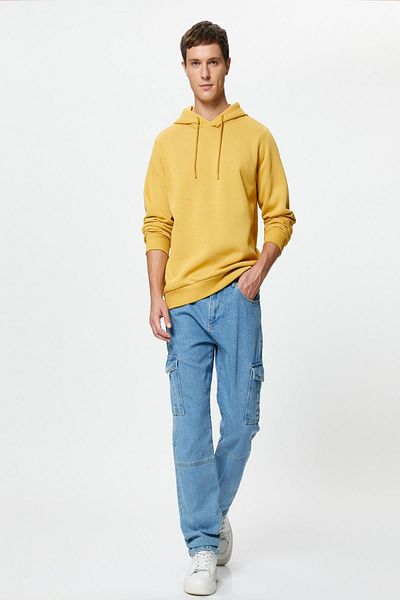 Koton Ανδρικό φούτερ Mustard 4WAM70023MK