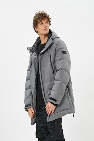 Koton Мъжко сиво палто 4Wam00036Hw