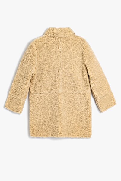 Koton Kids Palton fetiță bej 5WKG00029AW