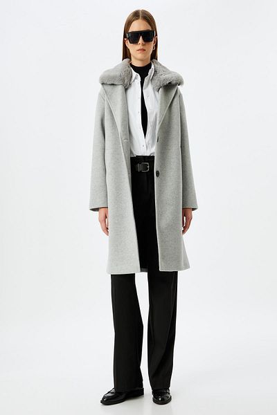 Koton 5Wak00191Ew Model Gray Women's Coat