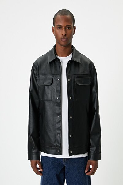 Koton Schwarze Herrenjacke 5WAM20050HW