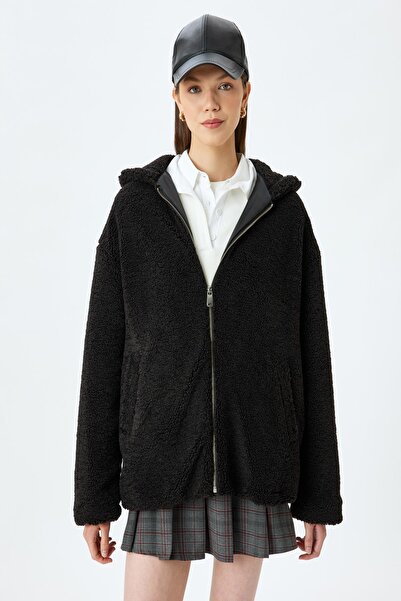 Koton Μαύρο Γυναικείο Μπουφάν 5WAL20090IW