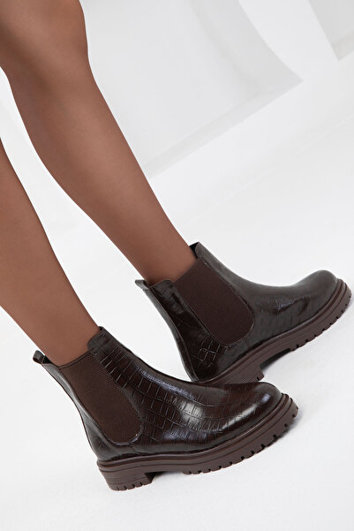 SOHO Krako Γυναικείες Μπότες - Καφέ 19998 Model Bootie