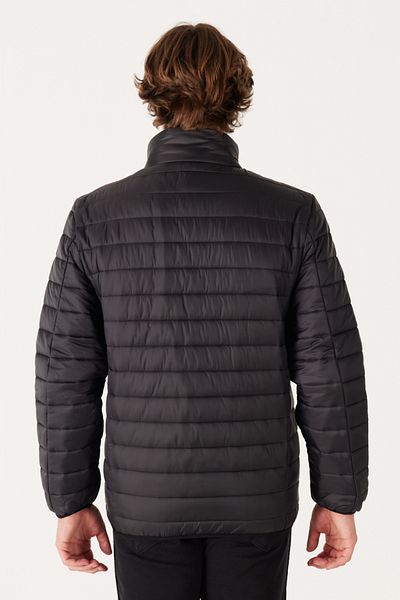 WRANGLER Regular Fit Regular Fit Hooded Quilted Black Puffer Coat