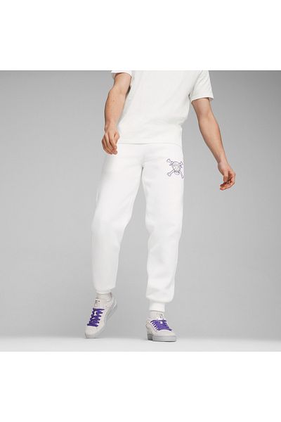 Puma One Piece T7 Men's White Sweatpants