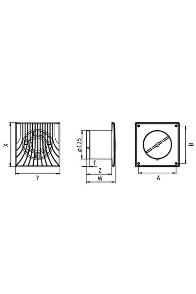 Bosch Fan 1500 DH W 125 Nem Sensörlü Ve Zaman Ayarlı Duvar Tipi Aksiyal Banyo Fanı