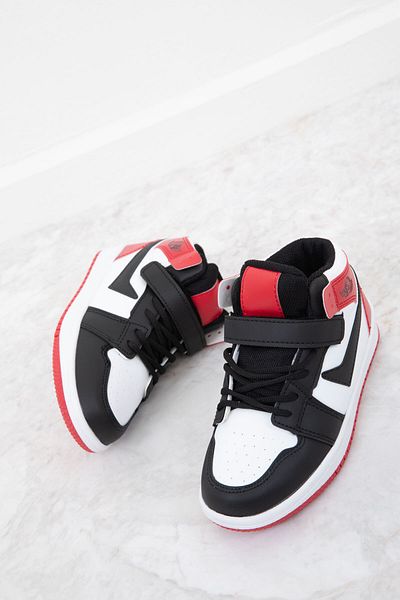 SOHO Tenis pentru copii unisex - negru, alb, roșu 19643