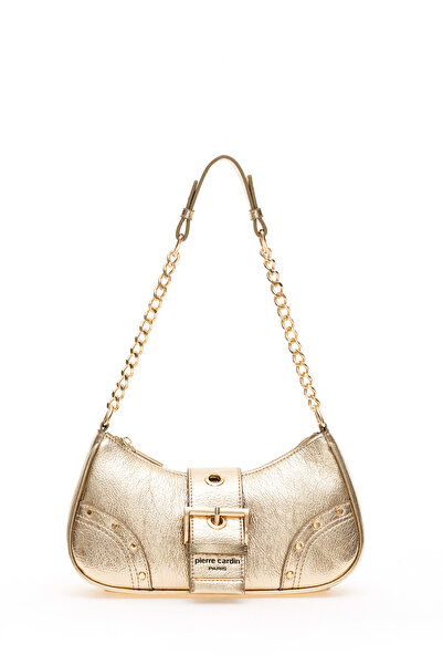 Pierre Cardin Altın Kırık Rugan Kadın Omuz Çantası 05PC24K24403