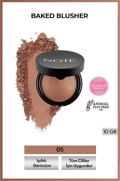 NOTE Baked Blusher Luminous Baked Powder Blush - 05 Mocha Taste