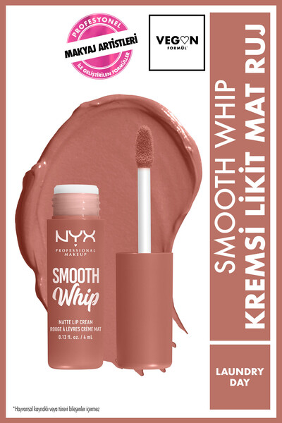 NYX Professional Makeup Smooth Whip Kremsi Likit Mat Ruj - Laundry Day