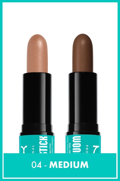 NYX Professional Makeup Wonder Stick Çift Taraflı Krem Kontür & Aydınlatıcı Stick - Medium