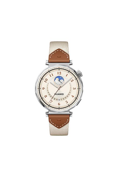 Huawei Gt5 41mm Smartwatch - 7 Days Battery Purpose, Sharp-Edged Design, Brown + Gift