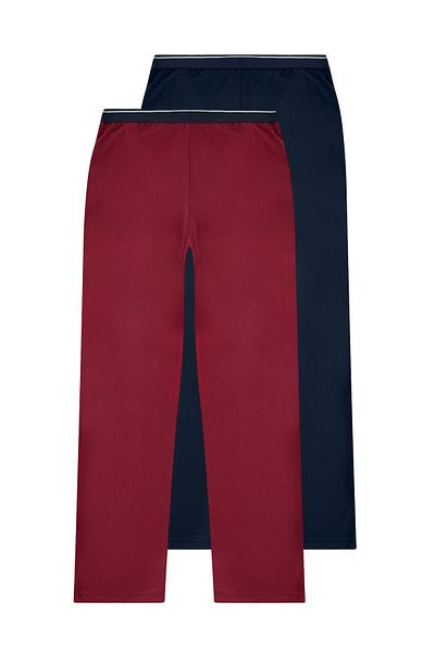 Trendyol Collection Unisex-Pyjama-Set mit normaler Passform in Weinrot, Marineblau, 2-teilig – TMNAW25PJ00016