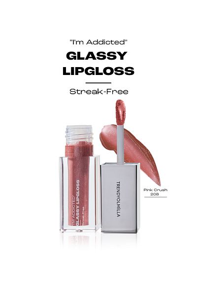 Trendyolmilla Beauty Extra glänzender Lipgloss ohne Glitzerlinien – Pink Crush-208 TKZAW25DP00000