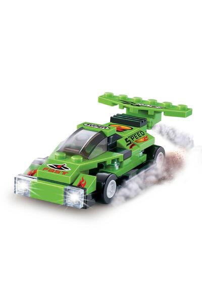 Sunman مجموعة بناء سيارة السباق BLX باللون الأخضر - C0301A 92779