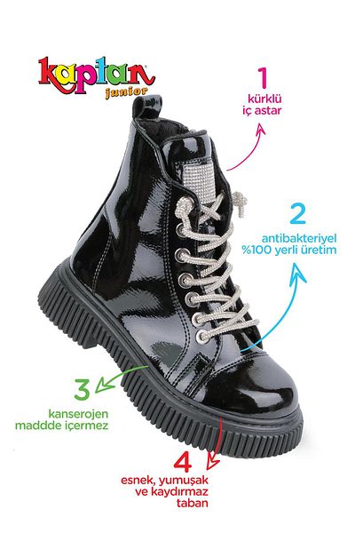 KAPTAN JUNIOR Captain Junior Girl's Boots - Snow, Boots, Fur - Poyk 560