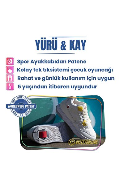 Breezy Rollers Wheeled Sneakers Jumper Cream