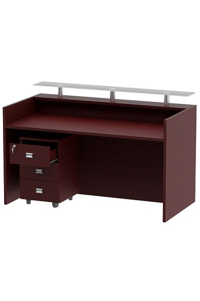 Mahmayi Harrera R06-18 Modern Reception Desk Apple Cherry