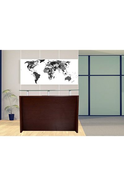 Mahmayi R06 Apple Cherry Office Reception Desk - 180cm