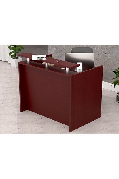 Mahmayi R06 Apple Cherry Office Reception Desk - 120cm