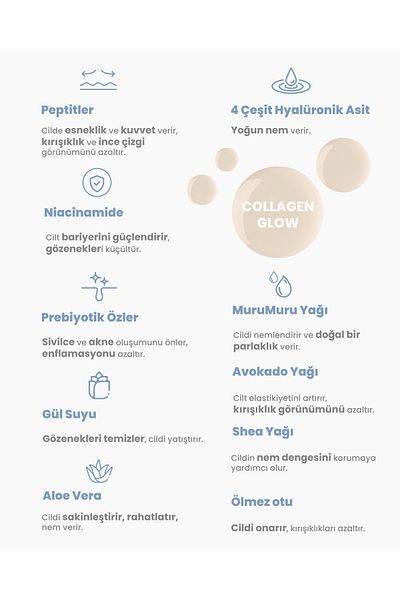 EIGHTH COLOR Collagen Glow - Super Skin Serum That Supports Collagen Formation, Moisturizes and Glosses