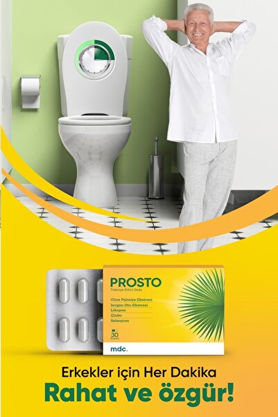 MDC PROSTO (Saw Palmetto, Isırgan Otu, Likopen, Çinko, Selenyum) 30 Kapsül