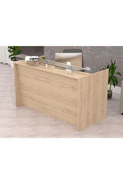 Mahmayi R06 Sand Gladstone Office Reception Desk - 180cm